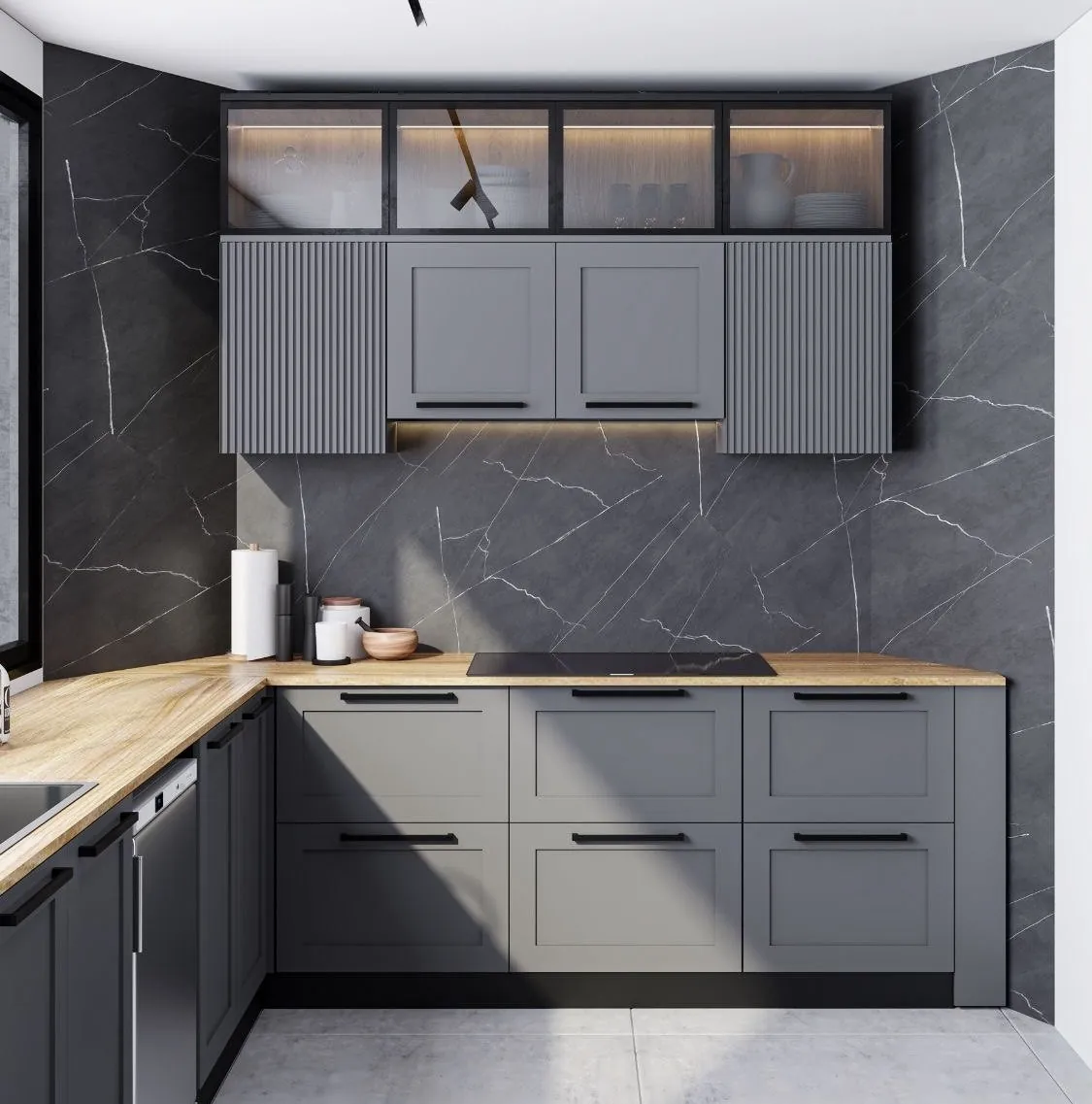 مقایسه کابینت MDF، هایگلاس و پلیاورتان